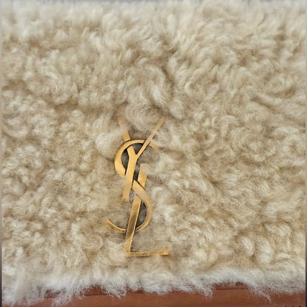 YSL Cassandra Mini Monogram Shearling Crossbody / Shoulder Bag - Picture 11 of 11